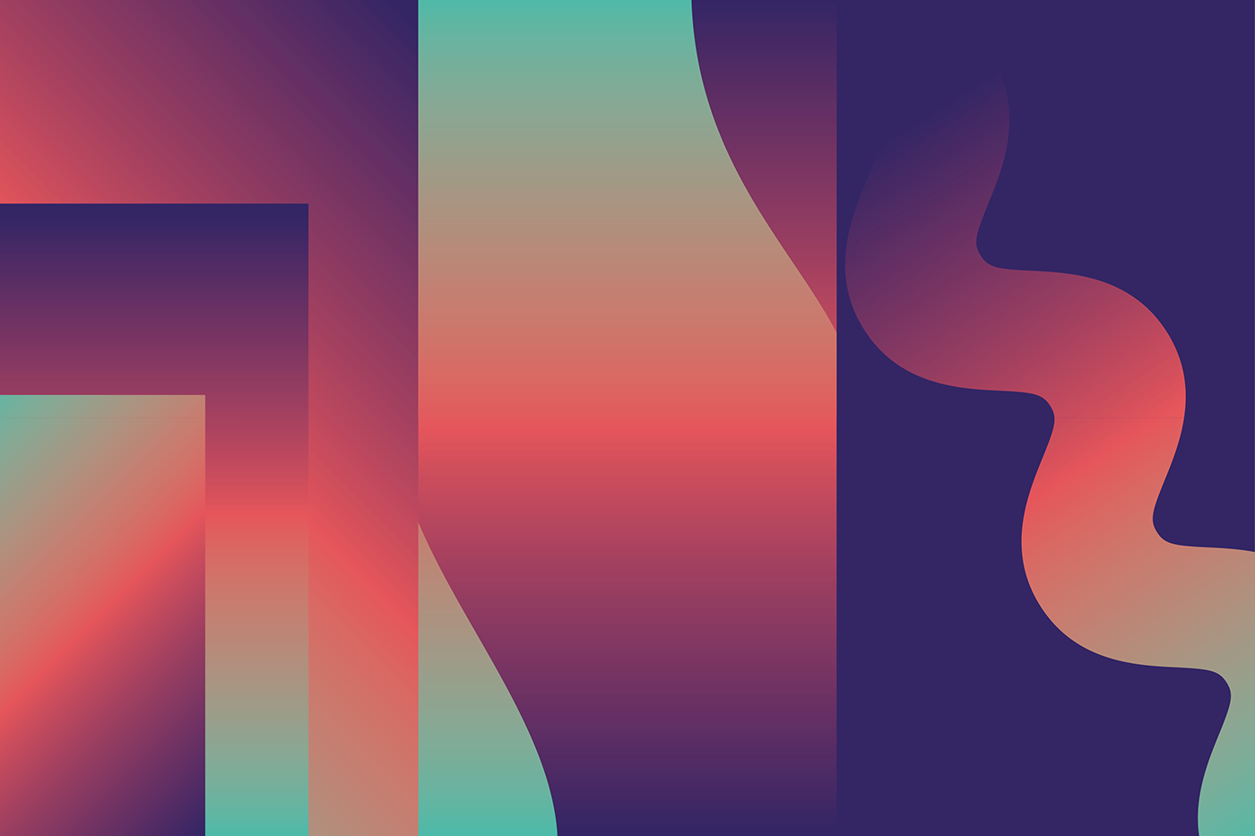 Abstract gradients and shapes