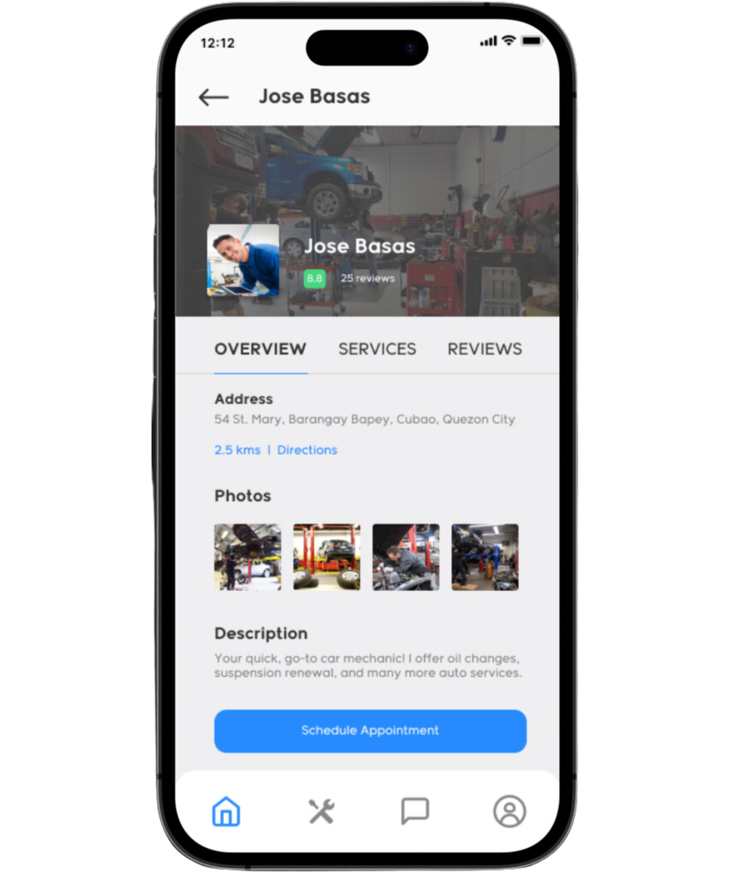 iPhone 14 Mockup of AutoMeet