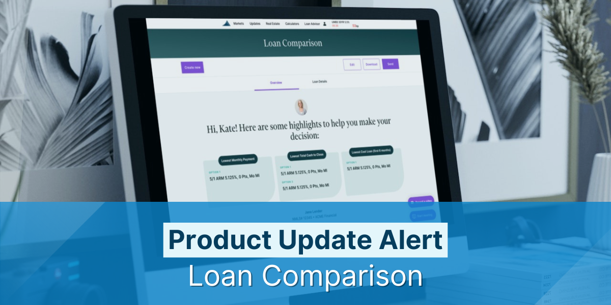 Product Update Alert: Loan Comparison