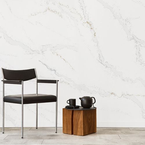 Calacatta Victory Quartz installed