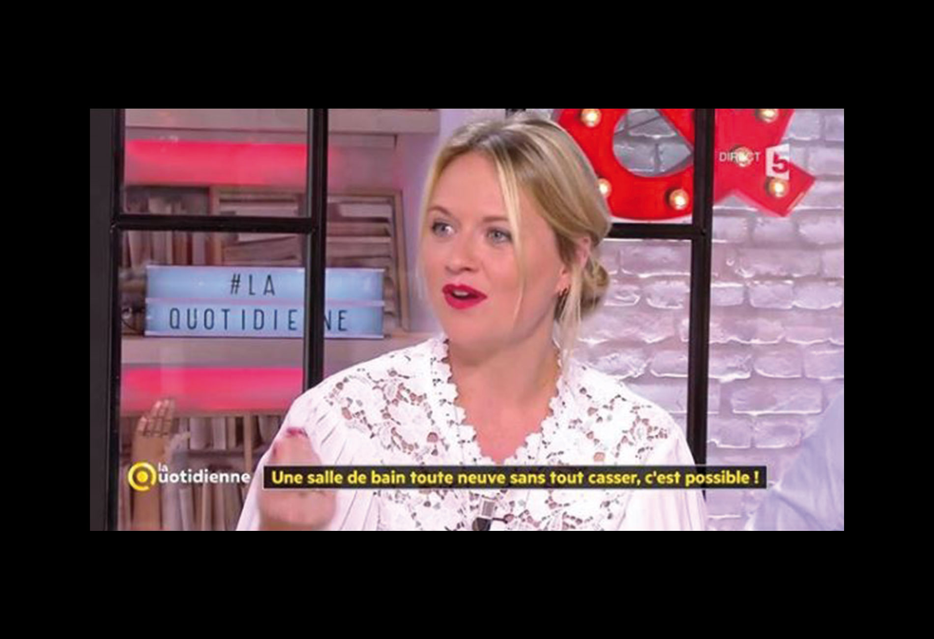 Une salle de bain toute neuve sans tout casser c’est possible ! Coralie, notre Architectrices dans l'émission La Quotidienne sur France 5