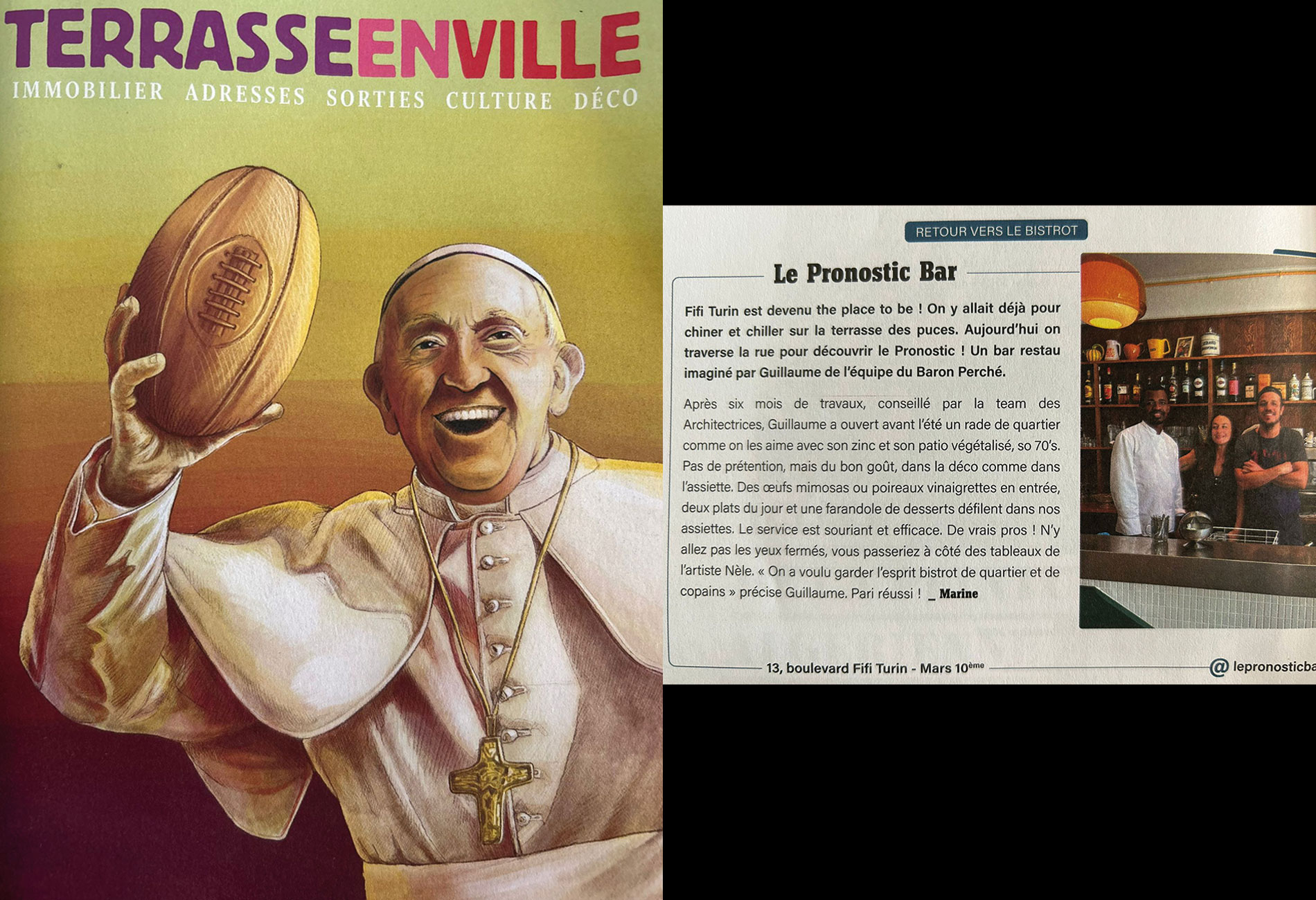 TERRASSE EN VILLE Le Mag a repéré LE PRONOSTIC BAR et en parle !