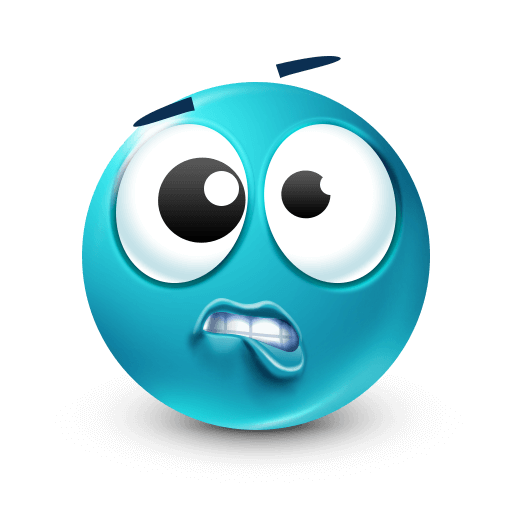 Goofy Blue Emoji