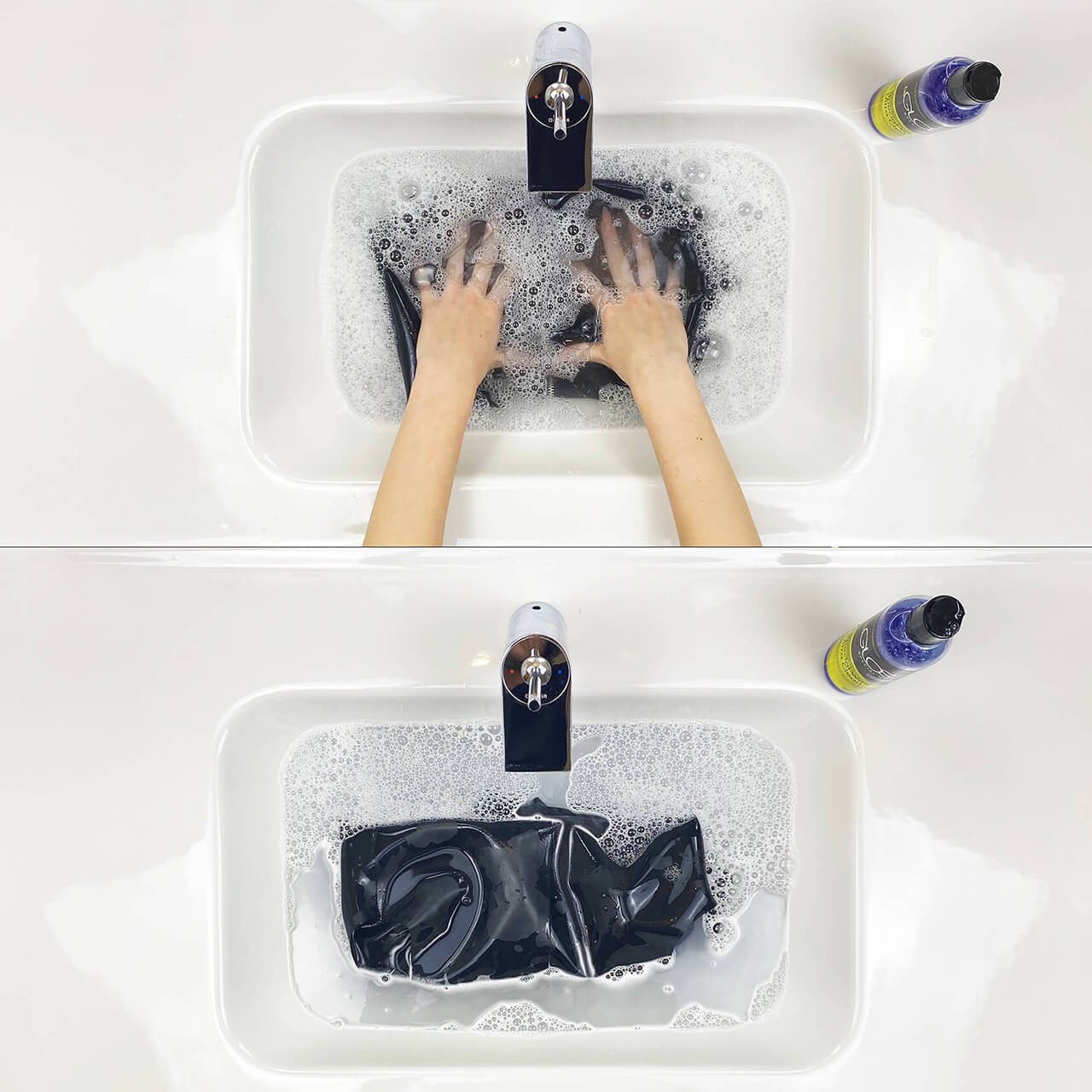 Polishing latex with spray step by step instructions