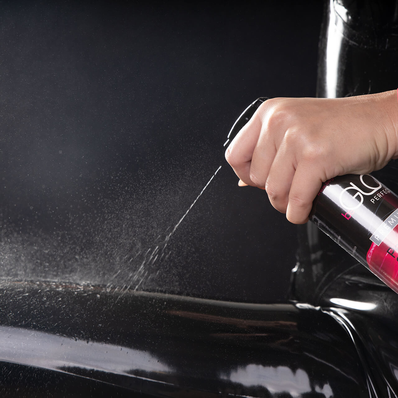 Polishing latex with spray step by step instructions