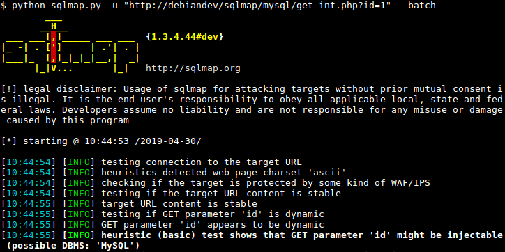 magento security audit SQLMAP