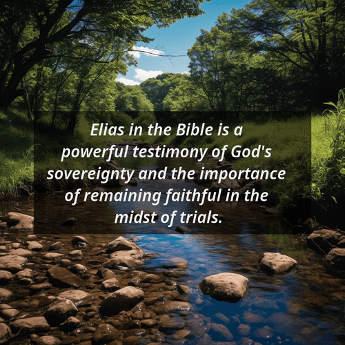 Elias In The Bible