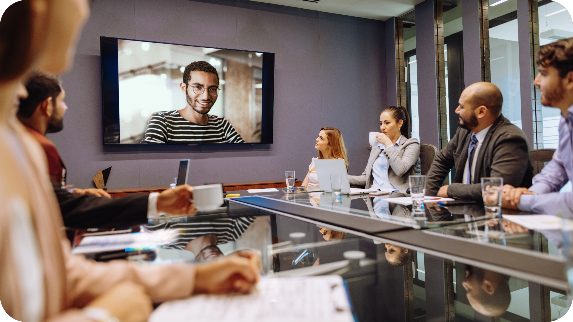 Virtual meeting with top administration