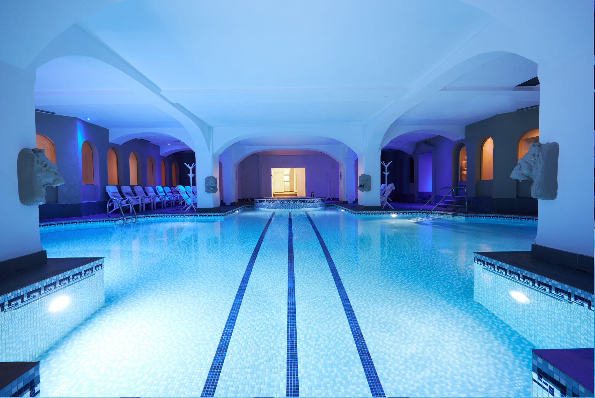 The hydrotherapy pool at Hoar Cross Hall Hotel and Spa