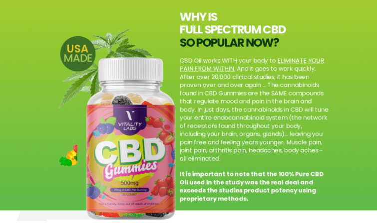 Vitality Labs CBD Gummies