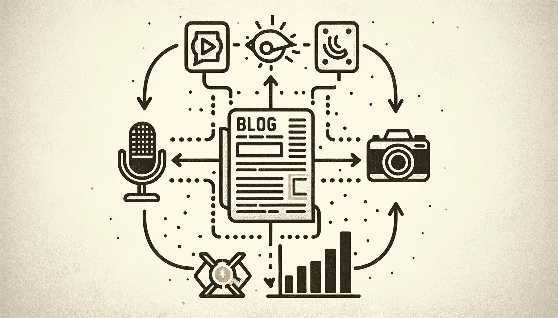 Illustration for The smart way to repurpose B2B marketing content for small businesses with AI