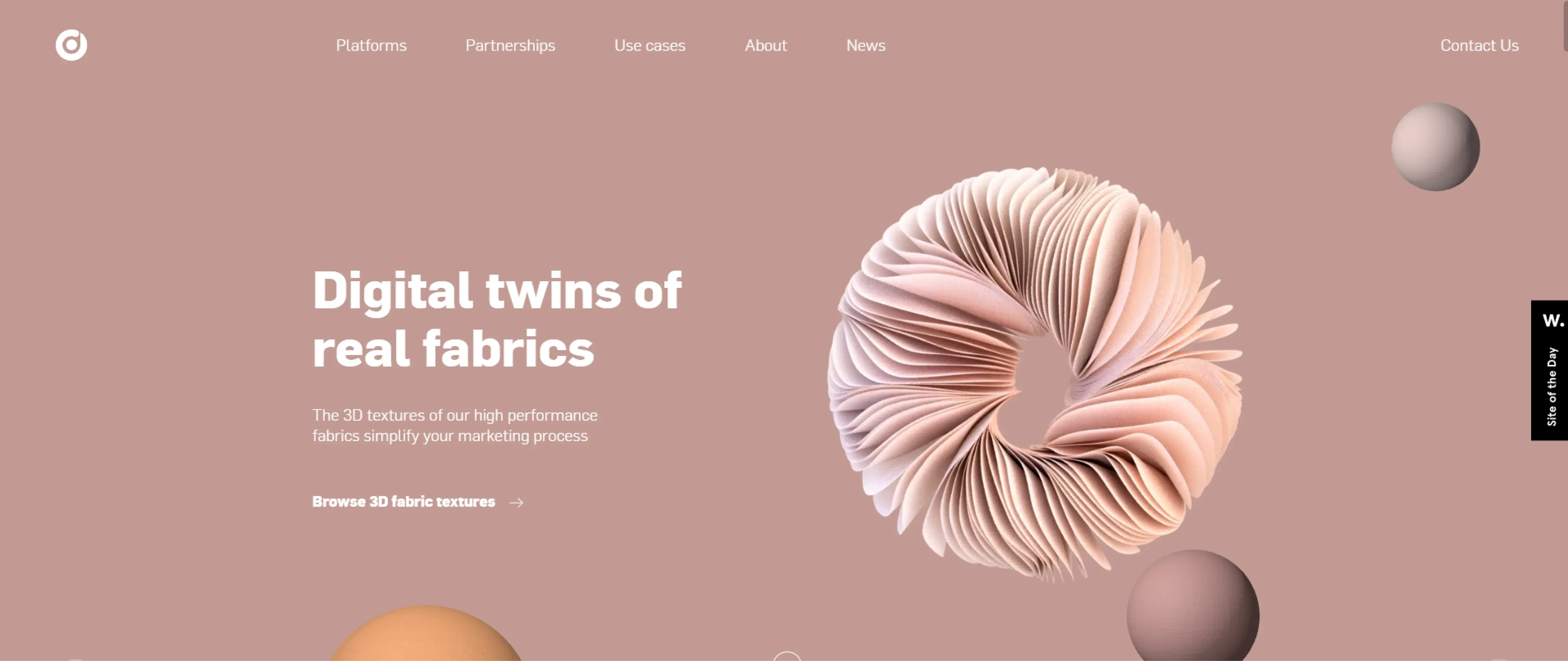 Screenshot of Twinbru's website