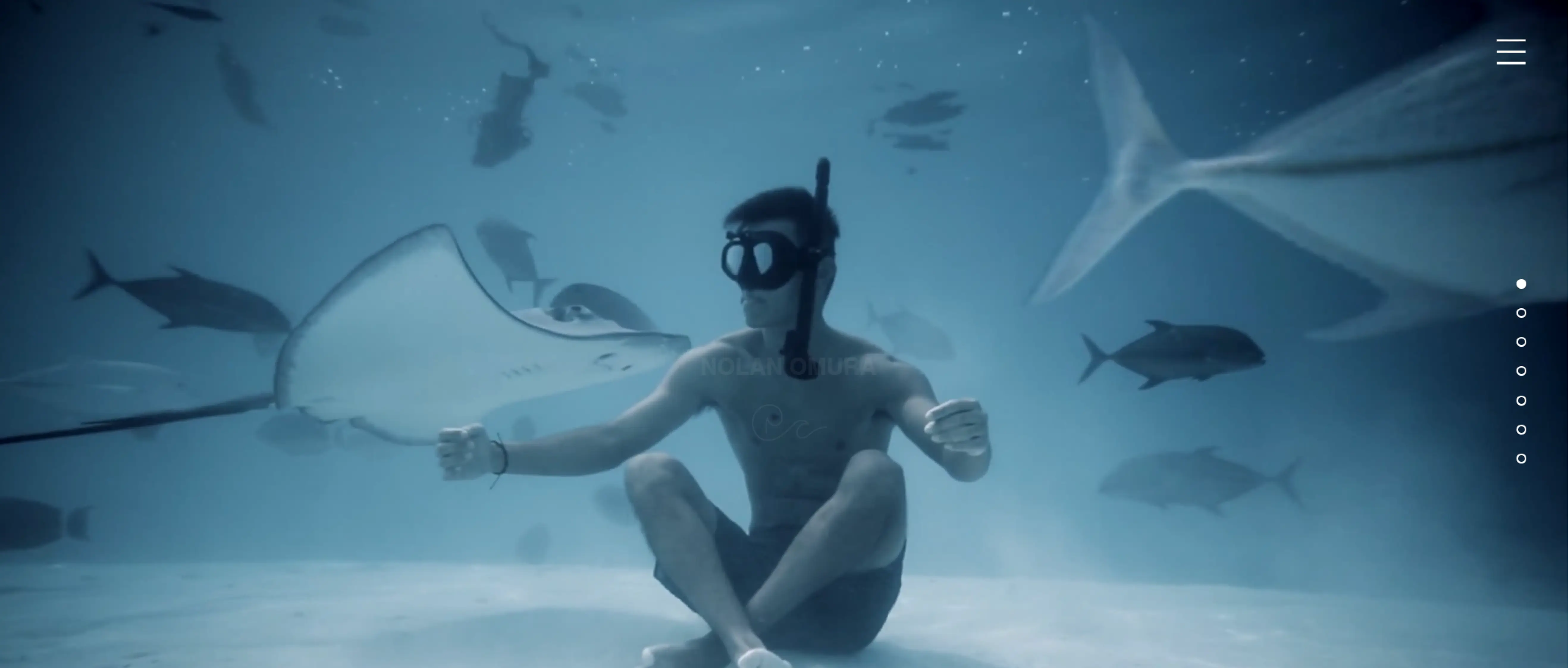 Nolan Omura website scroll animation screenshot 