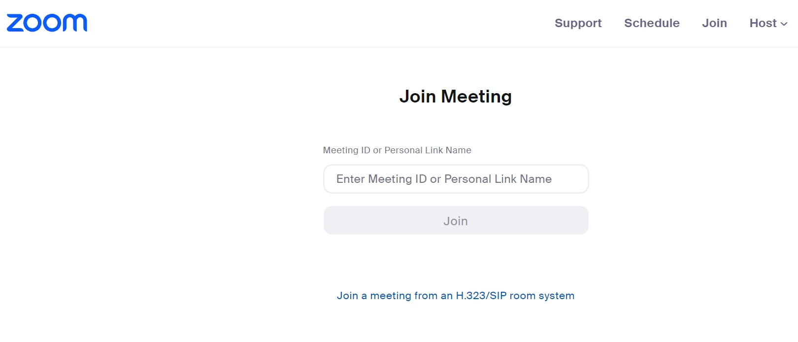 Zoom website screenshot