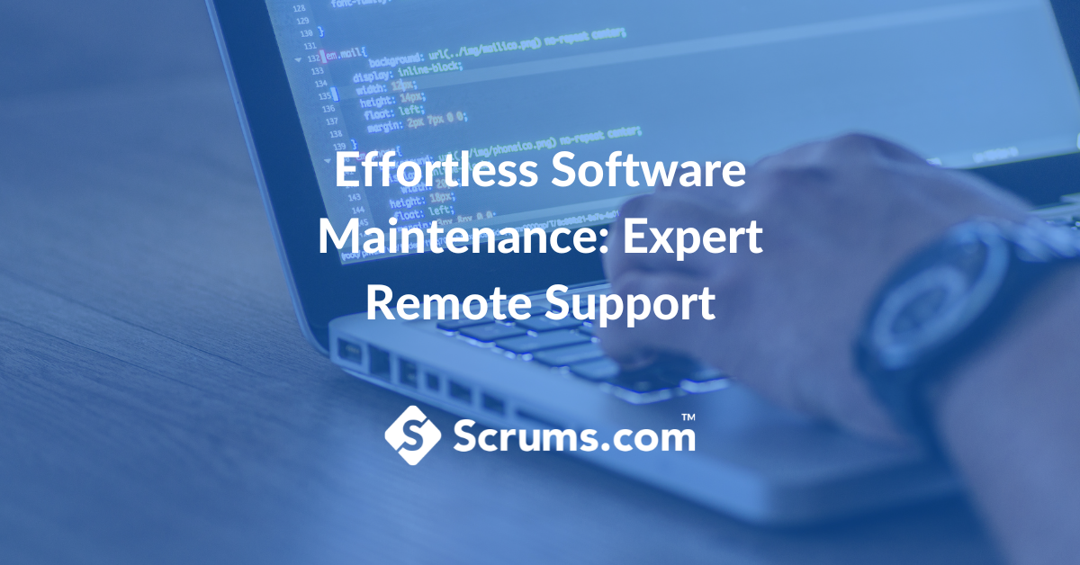 Effortless Software Maintenance: Expert Remote Support