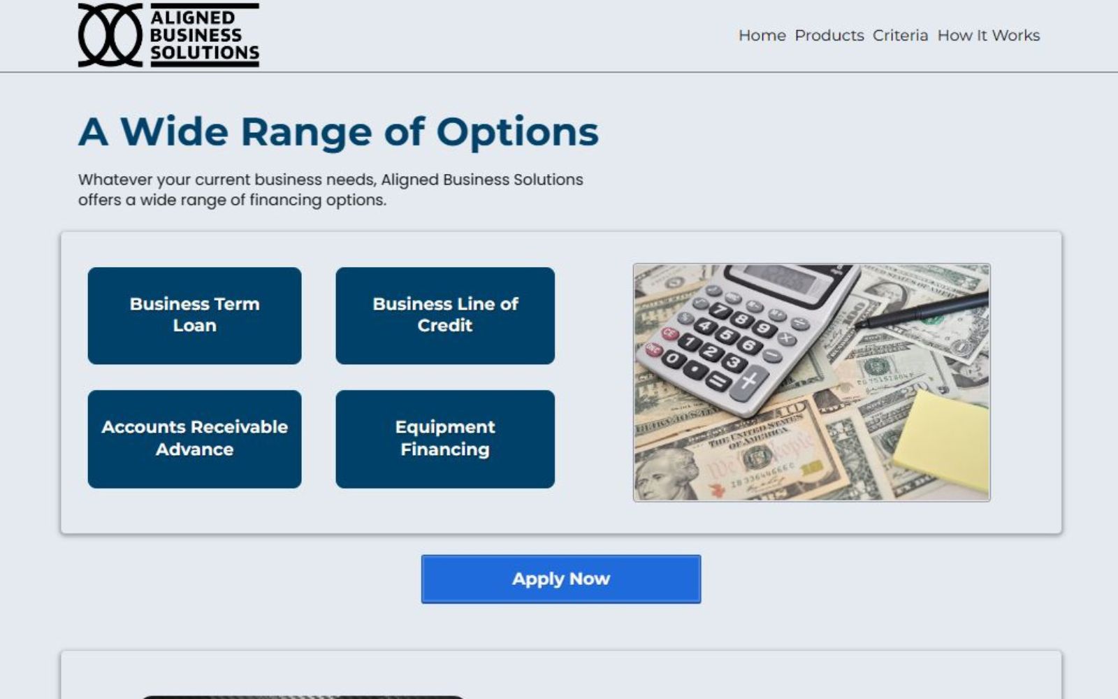 Aligned Business Solutions Go High Level site design by Jayson Ramos