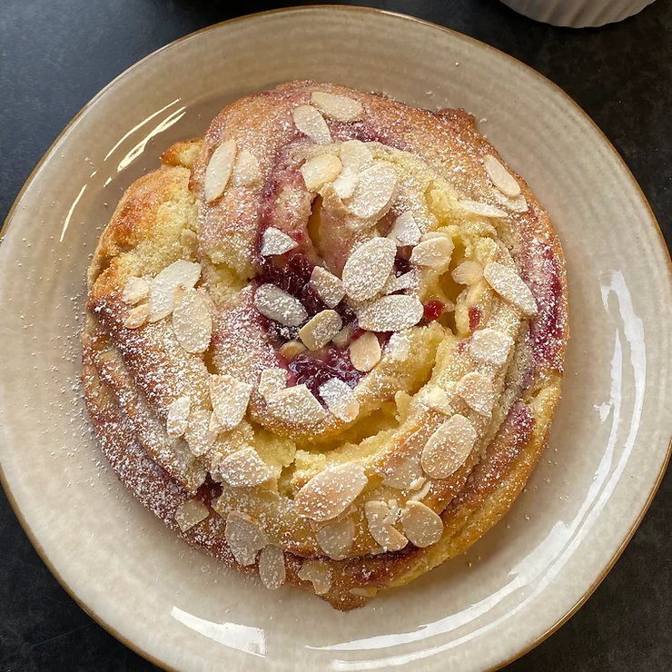 Cherry Bakewell Buns Food By Remi