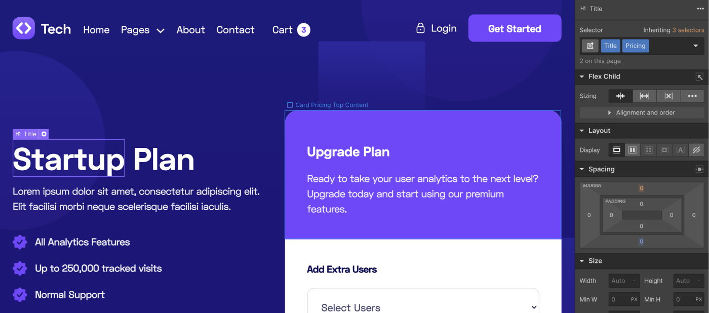 Start Here - Tech - Webflow Ecommerce Website Template