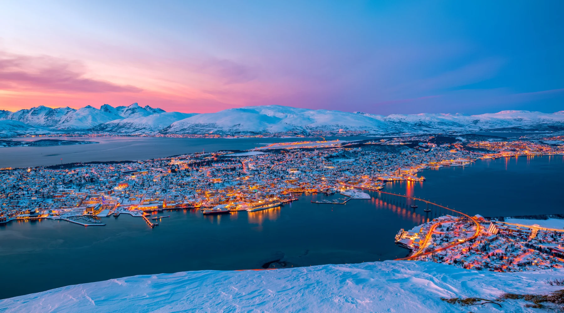 Atardecer en Tromsø