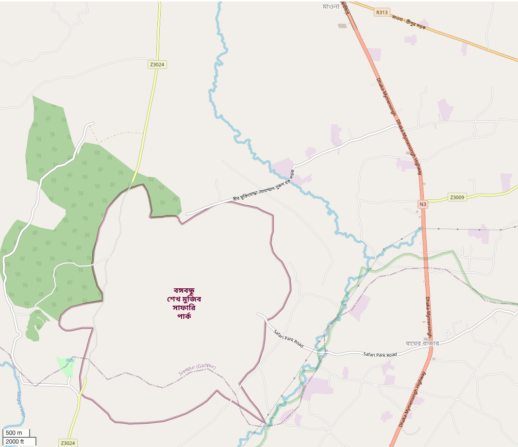 Map of site in location
