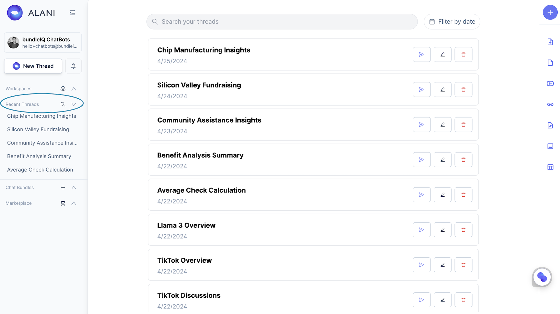 New Feature: Access Your Chat History with Recent Threads