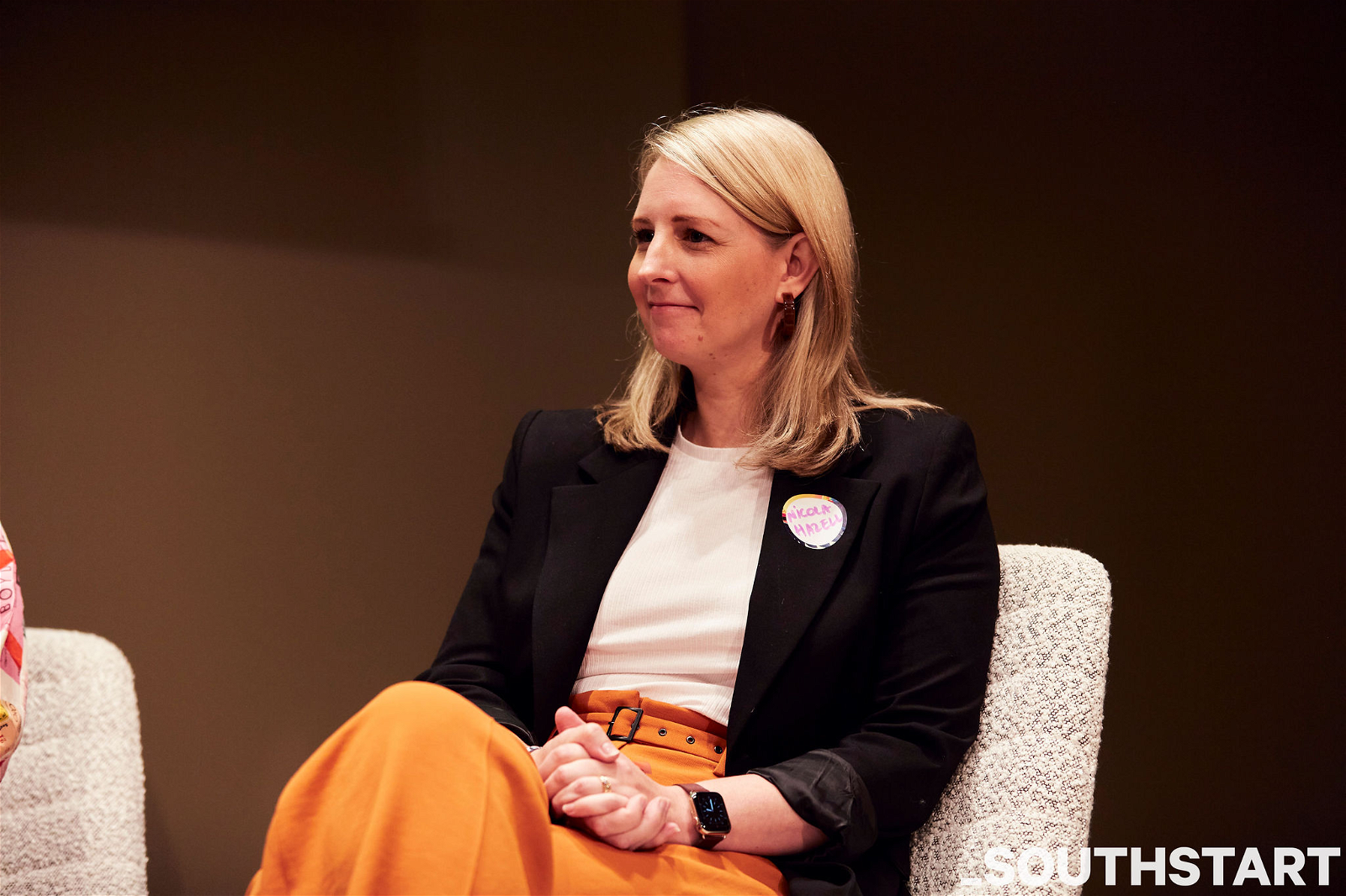 Richard Moore presenting at the Angel Summit. (Photo: Baxter Wiles)