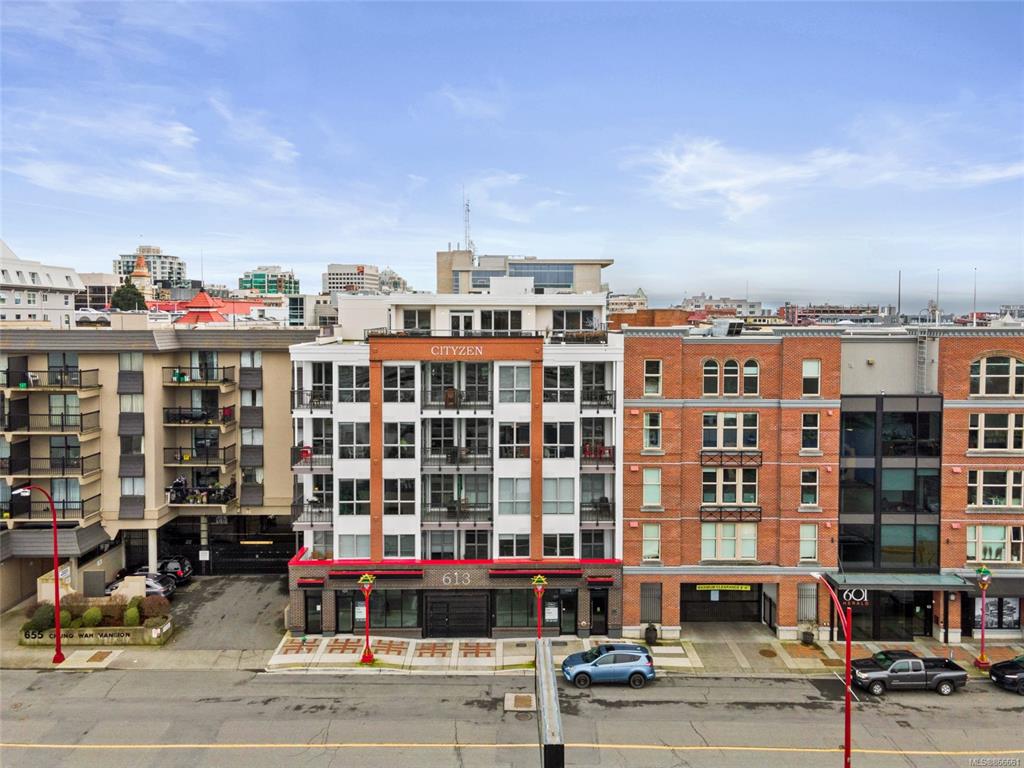 CityZen condo building at 613 Herald St, Victoria, BC