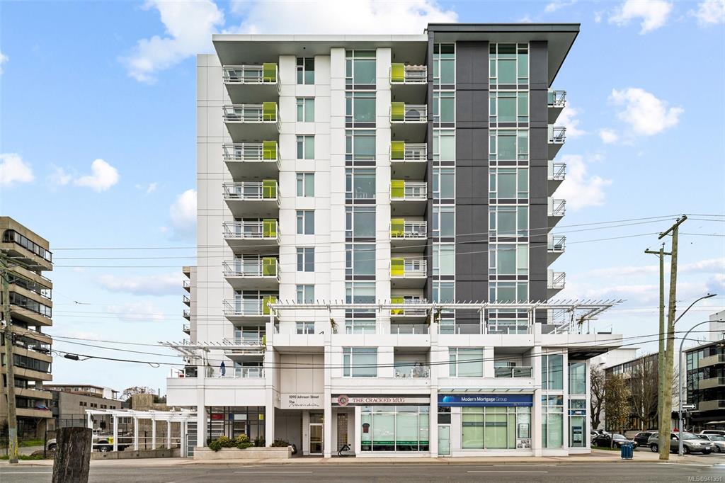 The Mondrian condo building at 1090 Johnson St
