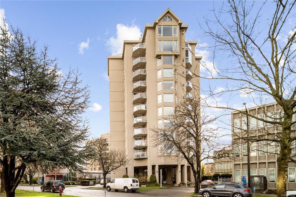 Pacific Monarch condo building at 1015 Pandora Ave, Victoria, BC