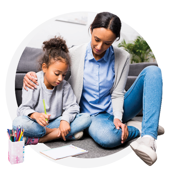 therapist with autistic child