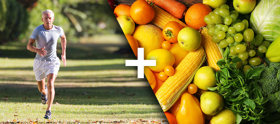 Regular exercise and balanced diet