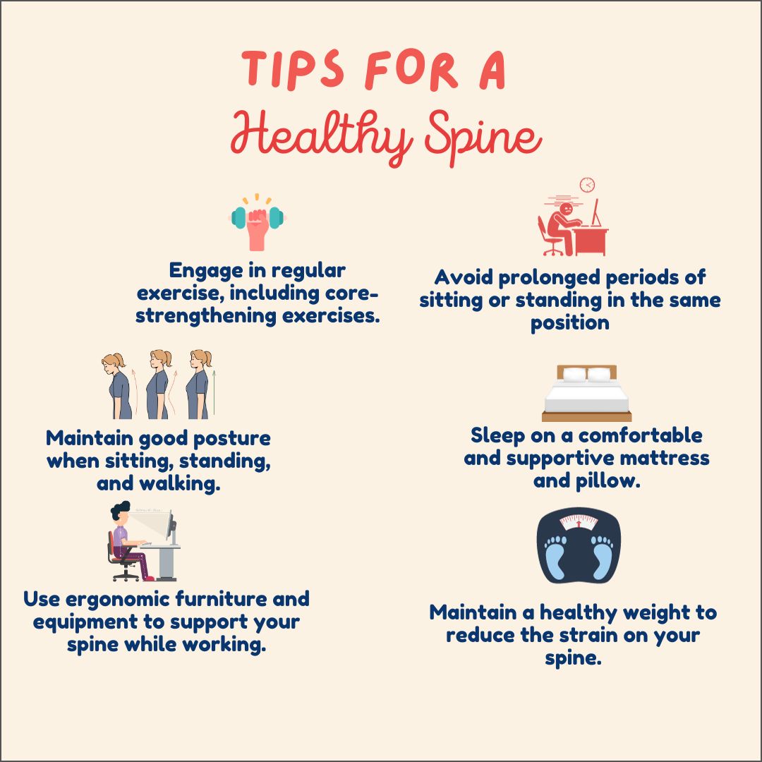 Healthy lifestyle preventing back pain