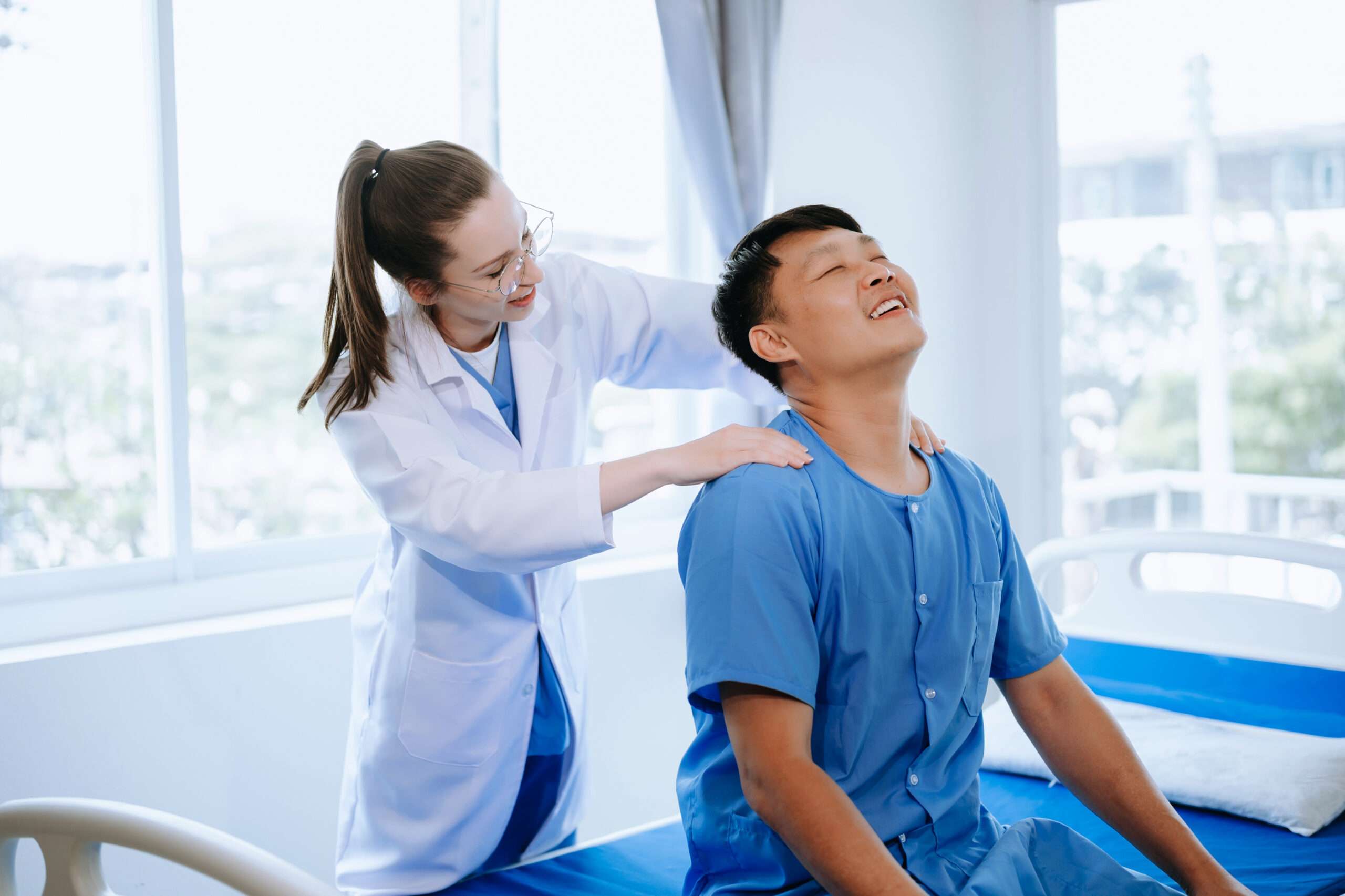 Patient receiving regular chiropractic care