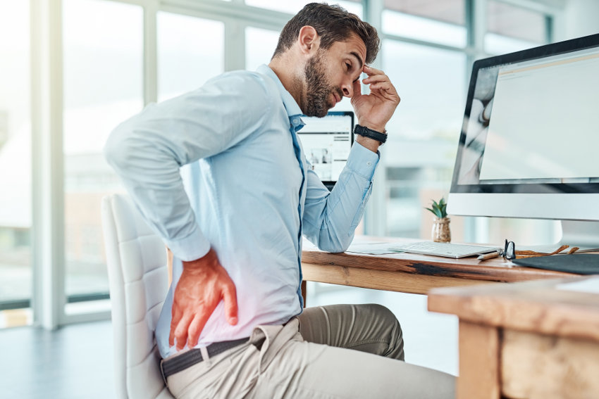 Sydney office workers back pain