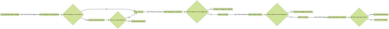 Flowchart: Recognizing the Signs of Autism in Adults