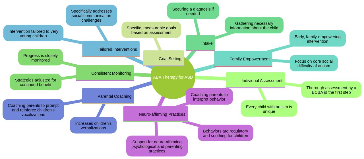 The Mind Map: Personalized Approach in Applied Behavior Analysis (ABA) Therapy for Autism Spectrum Disorder (ASD)
