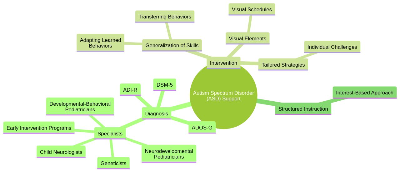 The Mind Map of Supporting Children with Autism Spectrum Disorder (ASD) The Mind Map of Supporting Children with Autism Spectrum Disorder (ASD)