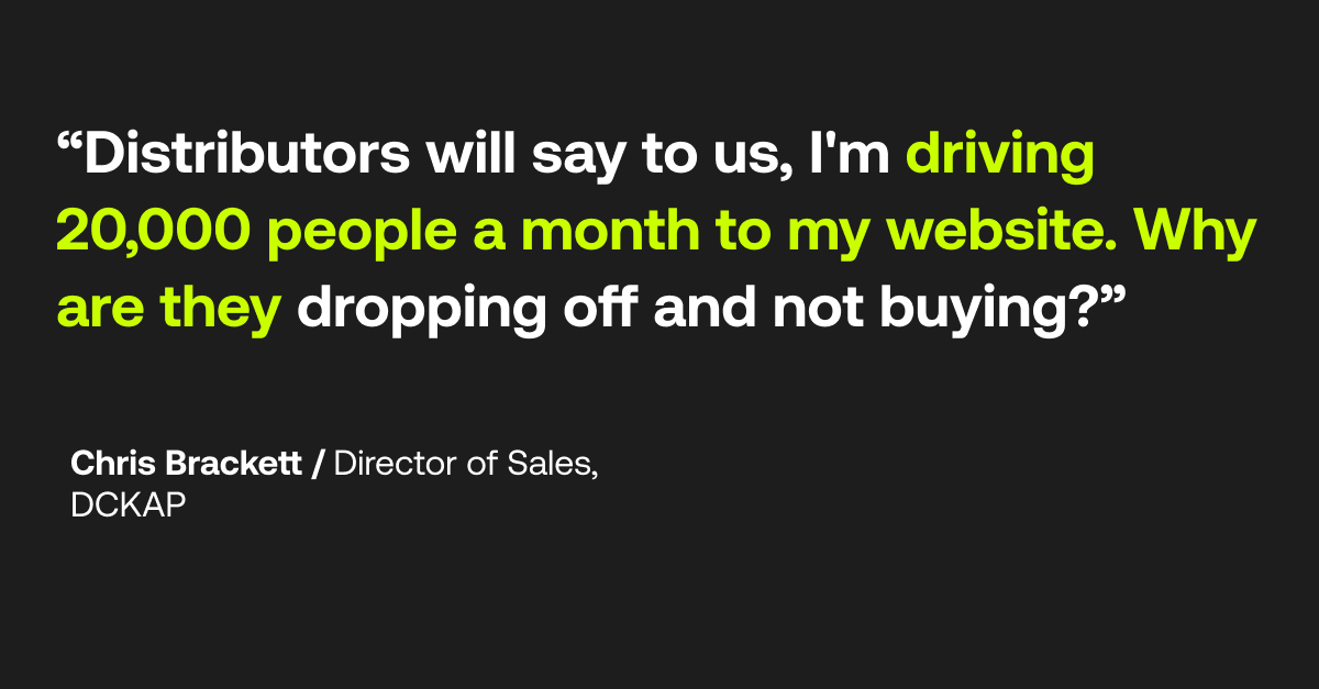 B2B ecommerce drop off