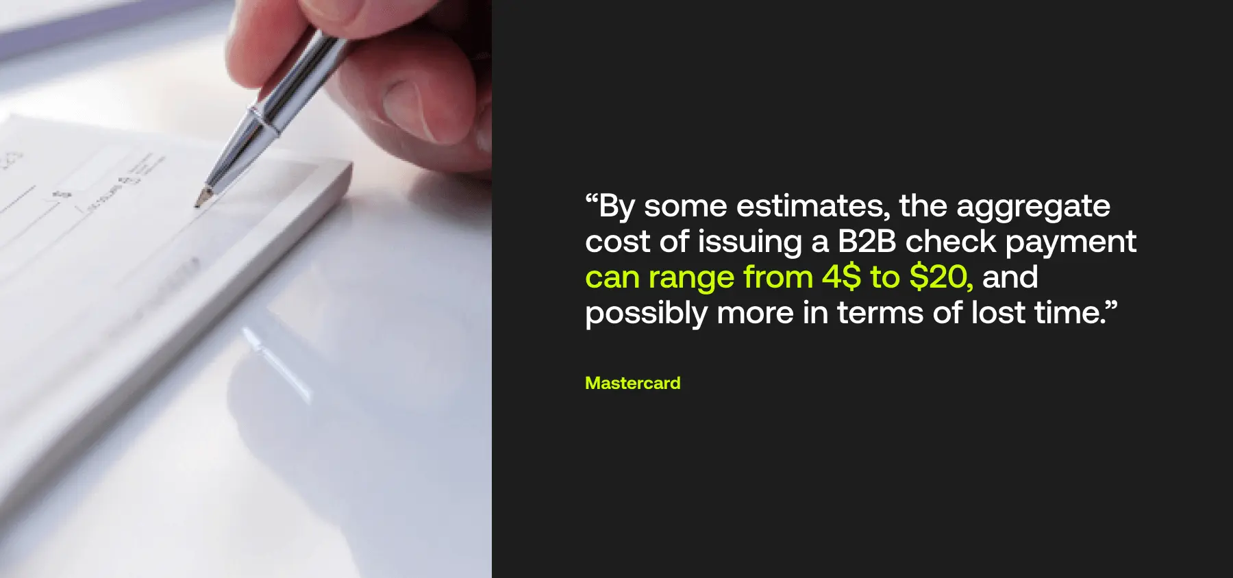 The cost of B2B payments