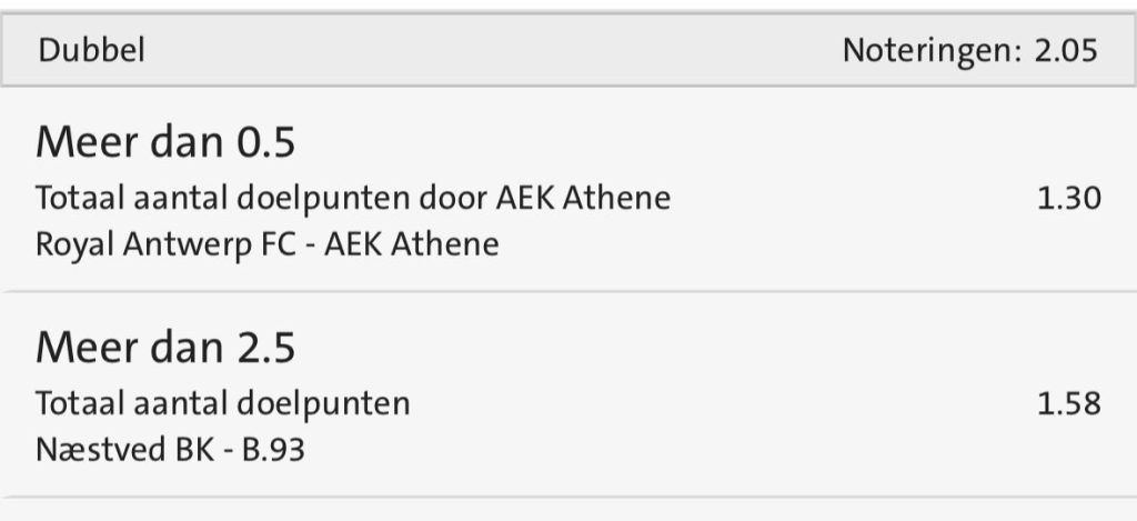 Een Dubbeltje op zijn kant: Doelpunten en spanning in het vooruitzicht