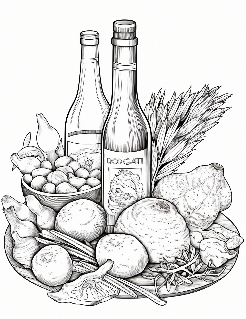 Color Craftables Coloring Pages Food & Beverage Meals Soups