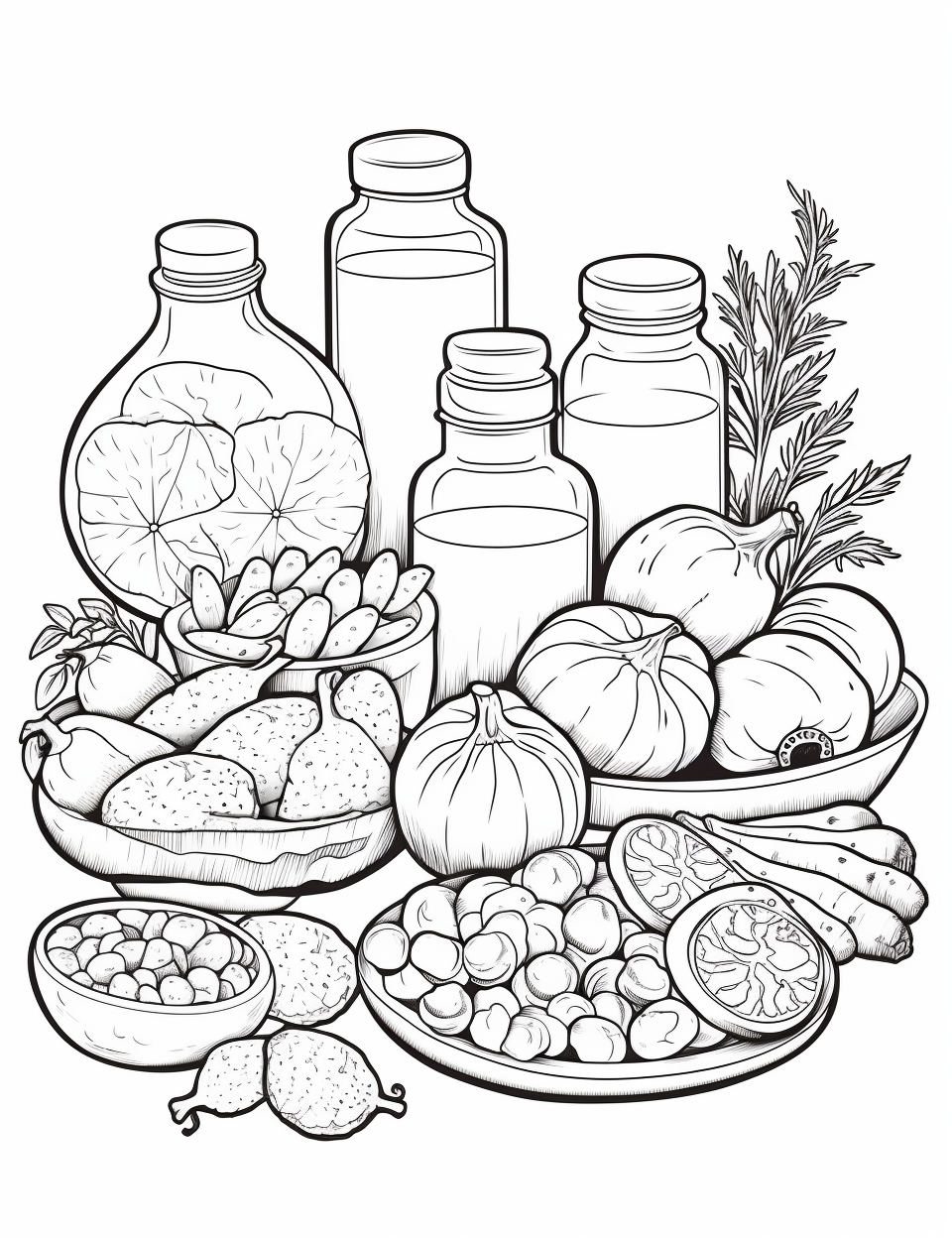 Color Craftables | Coloring Pages | Food & Beverage - Cooking Scenes