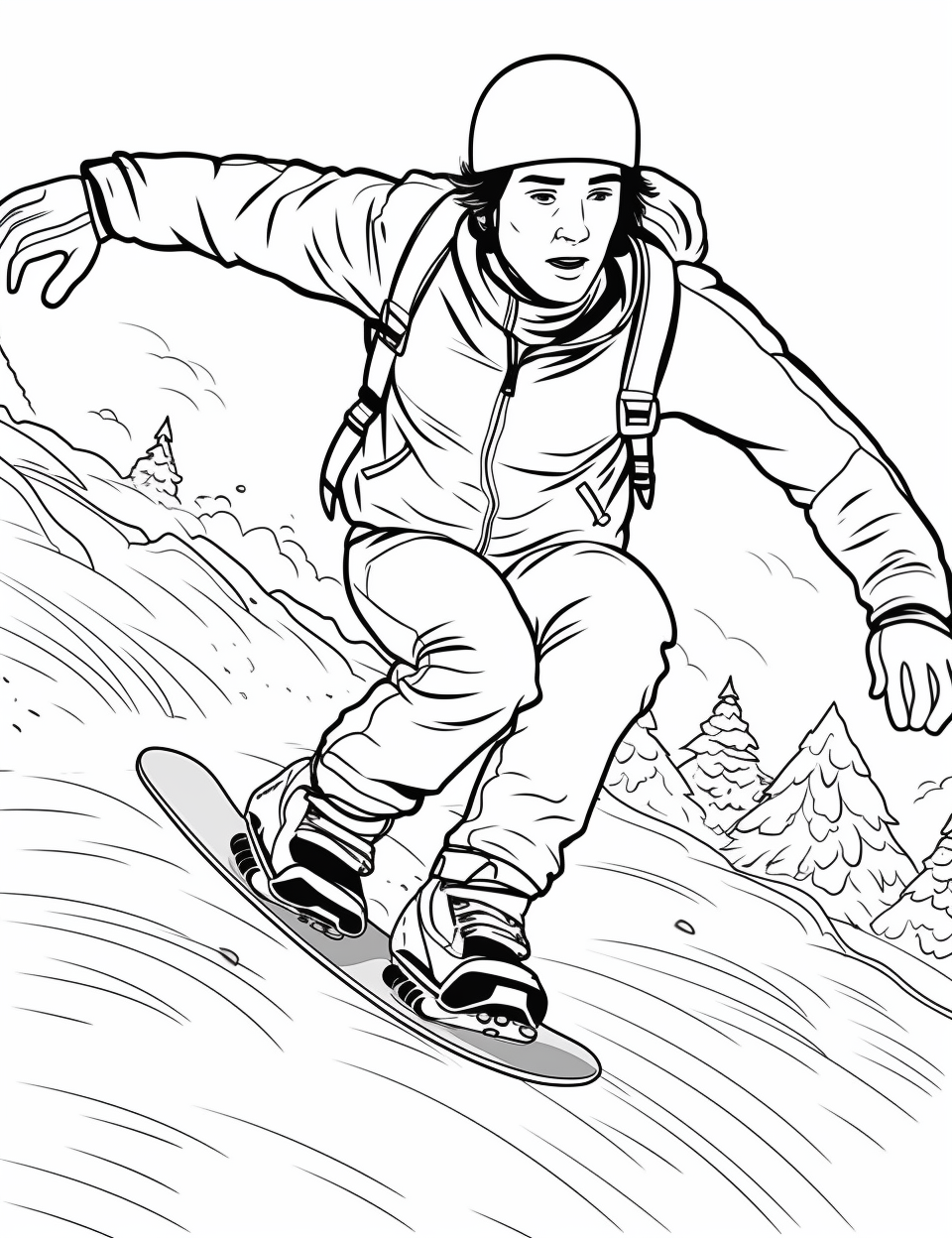 Color Craftables | Coloring Pages | Sports & Athletics - Winter Sports