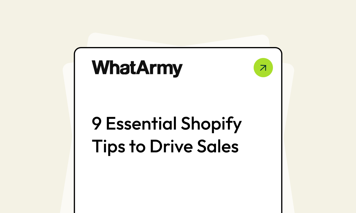 9 Essential Shopify Tips to Drive Sales
