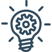 a black and white logo