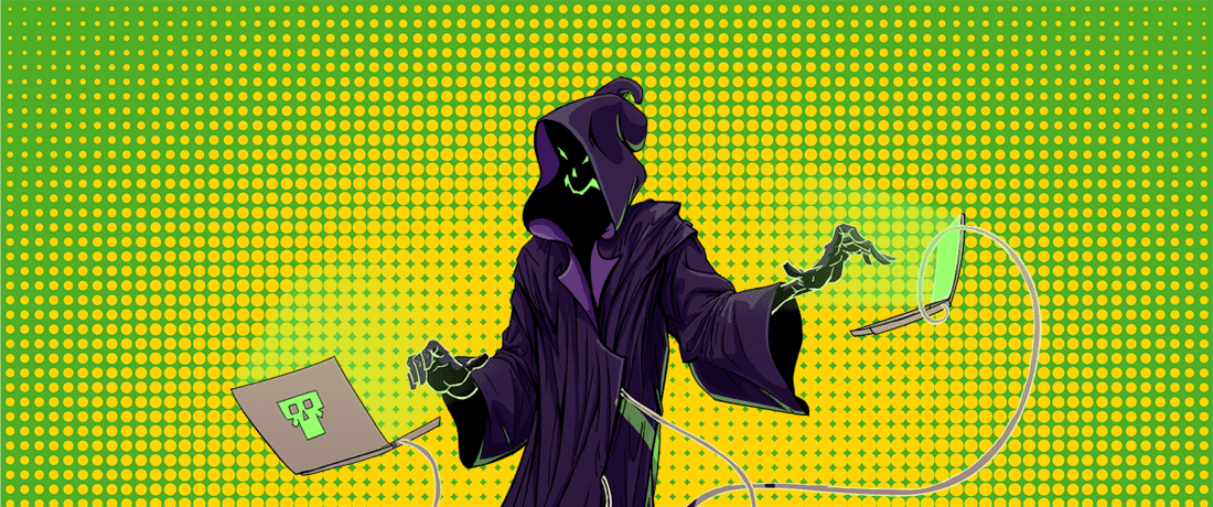 a person in a mask holding a tennis racket