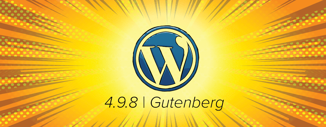 After a few delays, WordPress 4.9.8 was released on 8/2/2018. This release includes the option to add the Gutenberg editor, and it provides a very enticing button to do just that:
