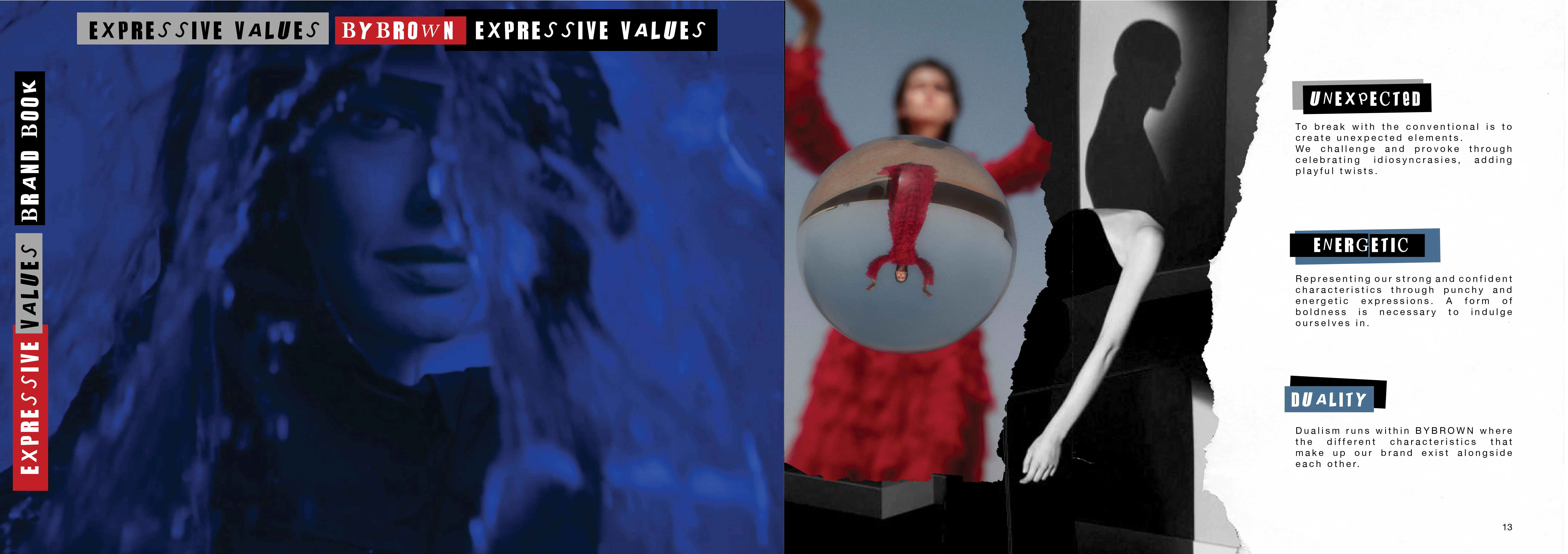 A peak of By Brown's brand book