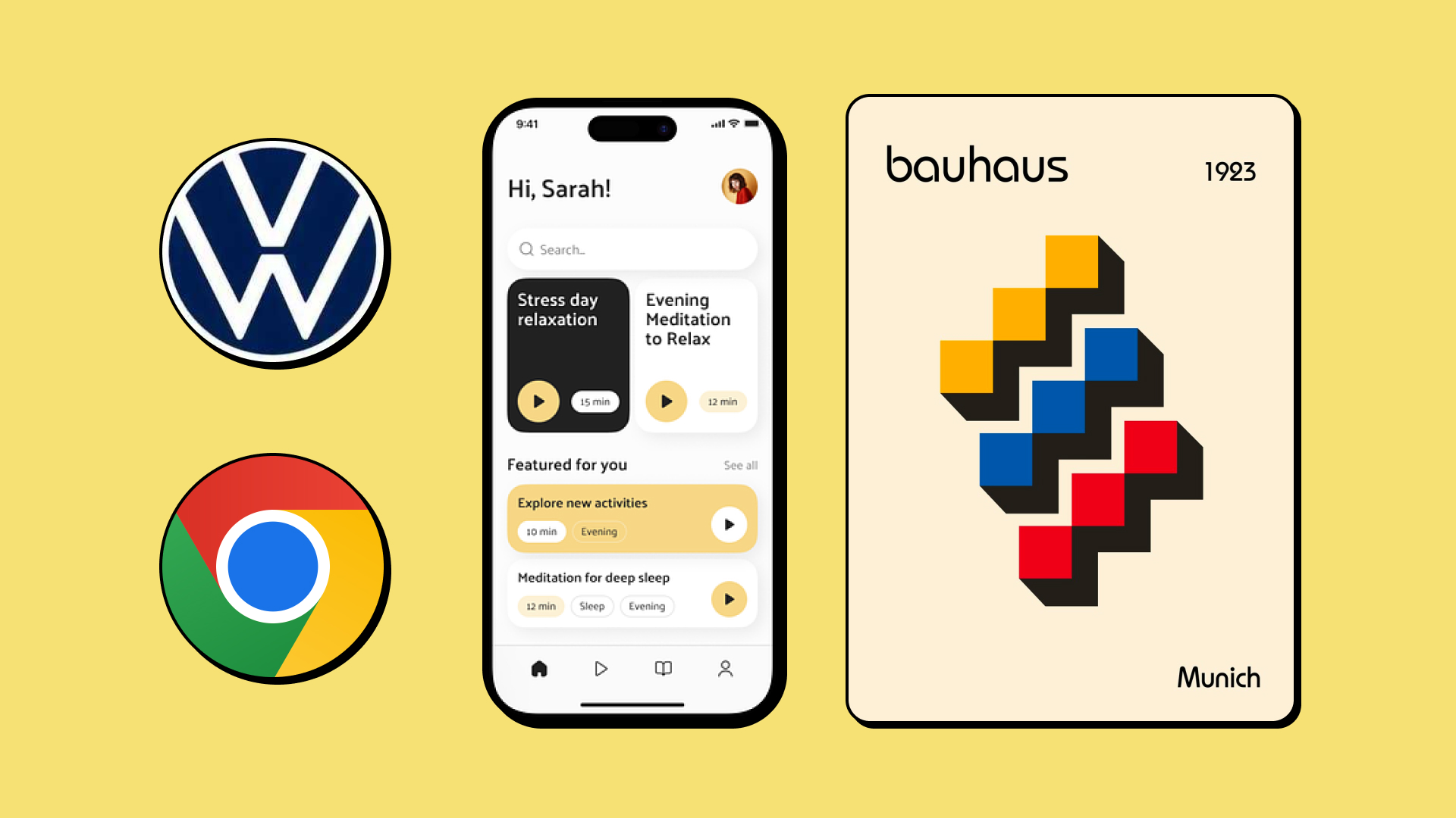 Logos, interface et poster en Flat Design