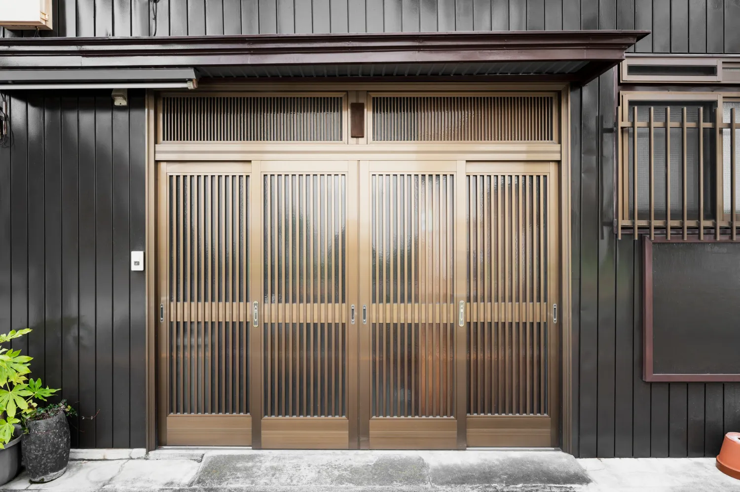 wooden garage doors